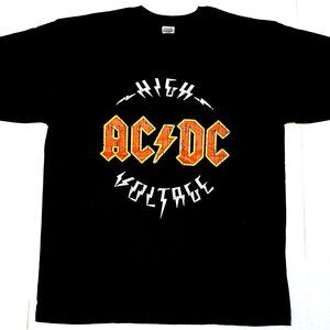 High Voltage AC/DC Graphic Tee Classic Rock Music T-Shirt Unisex 99